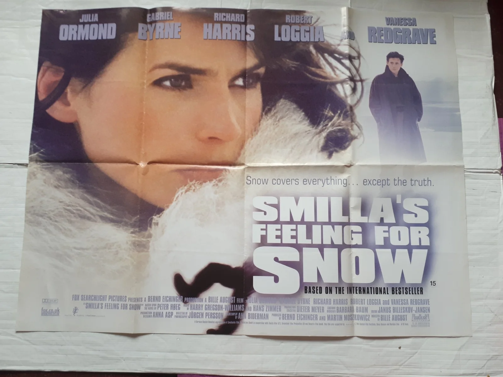 miss smilla's feeling for snow 1997 ORIGINAL Poster UK Quad 30x40" 1990s, изображение 4