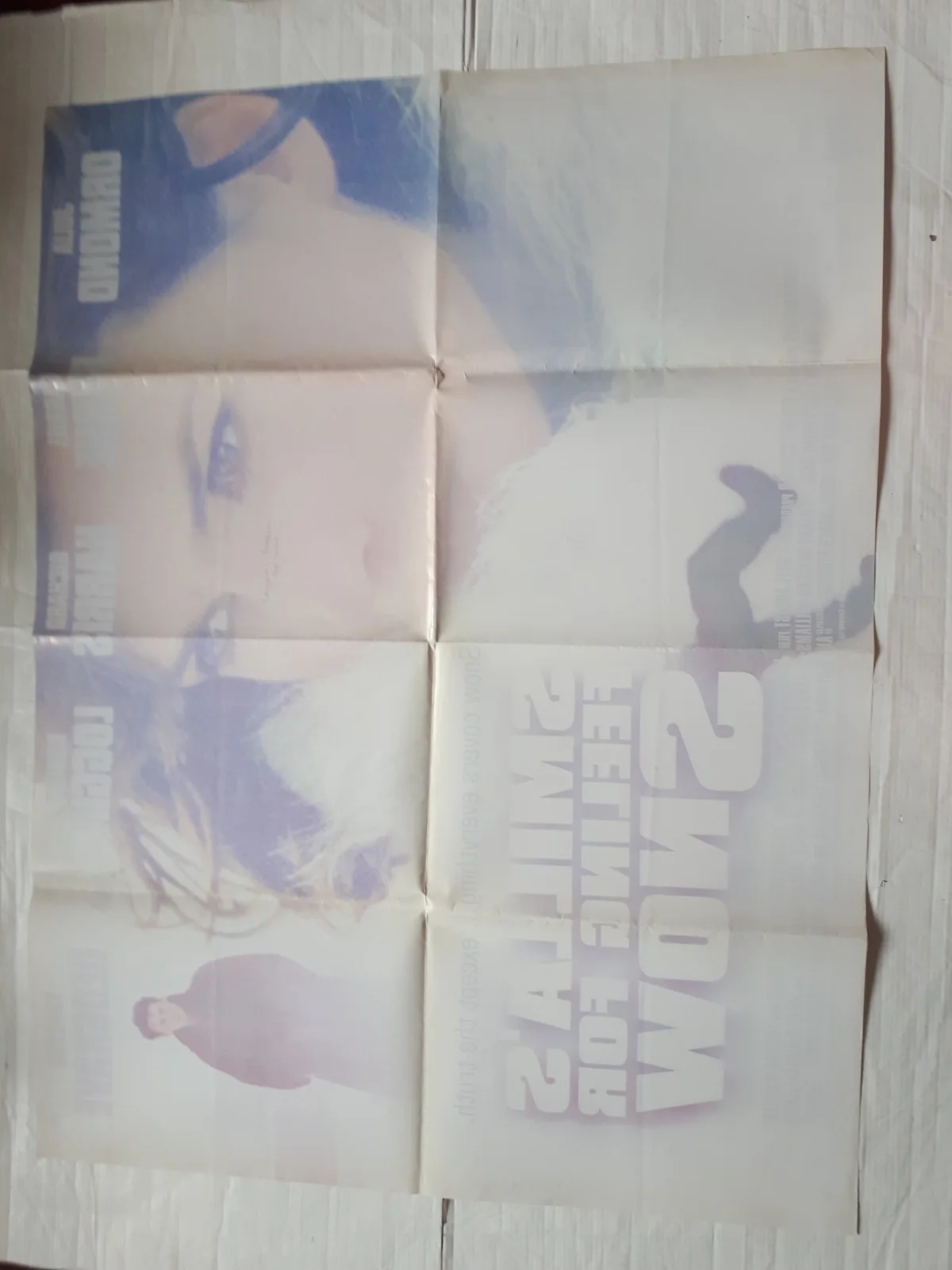 miss smilla's feeling for snow 1997 ORIGINAL Poster UK Quad 30x40" 1990s, изображение 5