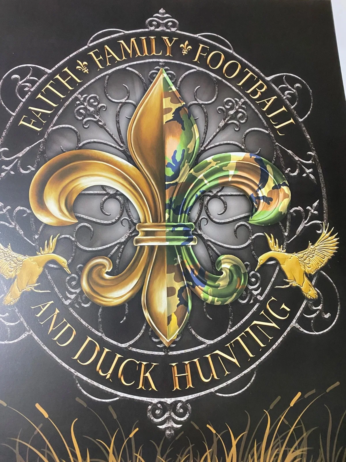 Phil Robertson — RARE Duck Dynasty PHIL ROBERTSON SIGNED SAINTS SEAN PAYTON MICHAEL HUNT #/500, изображение 5