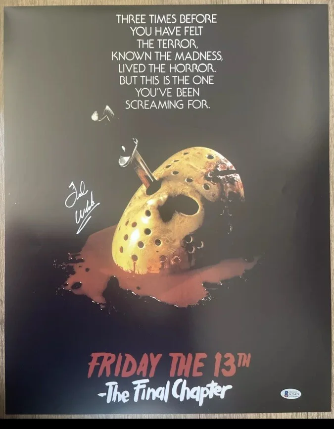 Ted White — Ted White Autographed Signed 16x20 Jason Friday The 13th Final Chapter Beckett, image 2