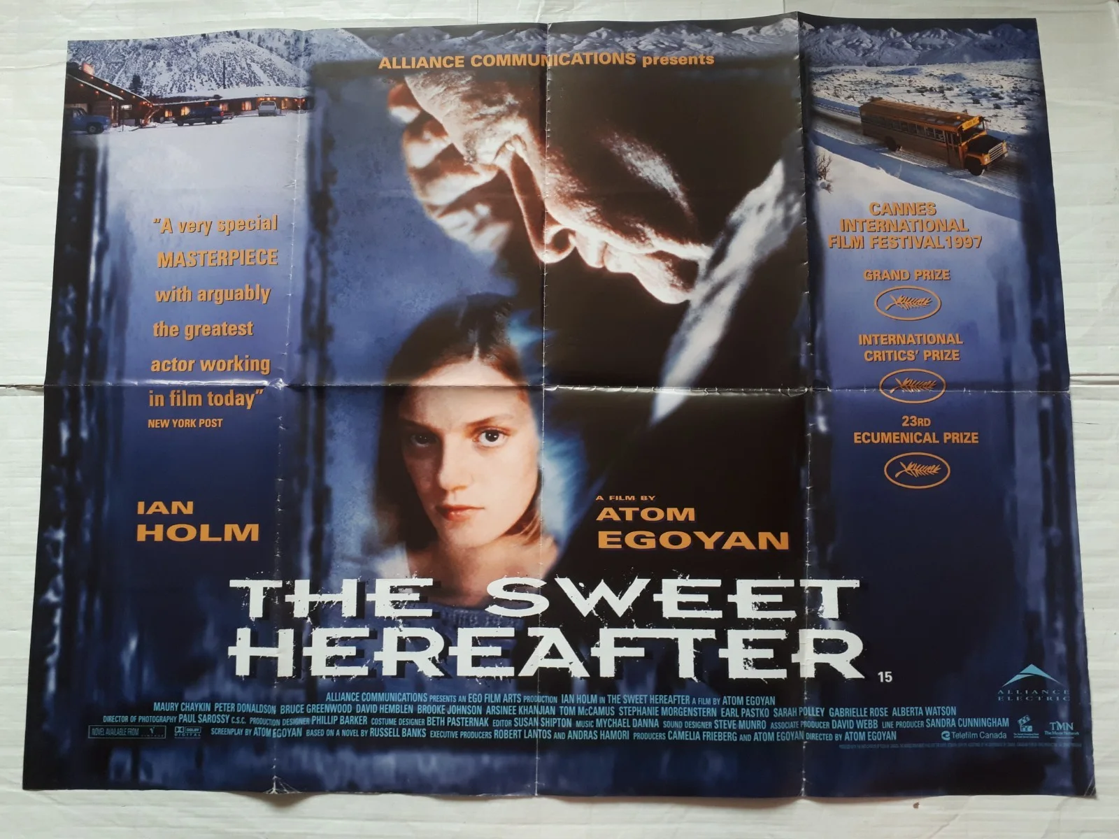 sweet hereafter 1997 ORIGINAL Poster UK Quad 30x40" 1990s Ian Holm Sarah Polley, изображение 2
