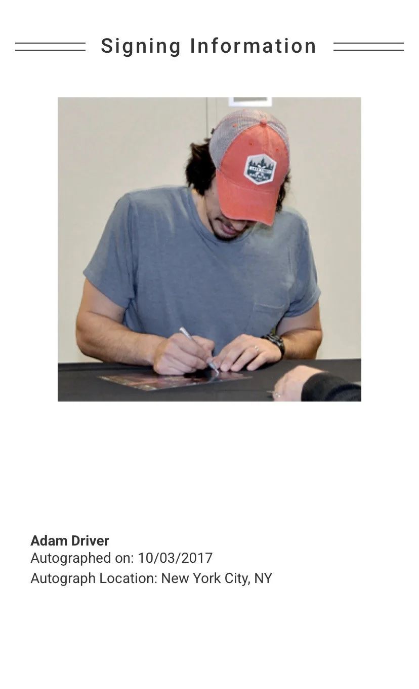 Adam Driver, Daisy Ridley — Adam Driver and Daisy Ridley Signed Star Wars 8x10 Photo - Beckett & CA Cert (A), image 5