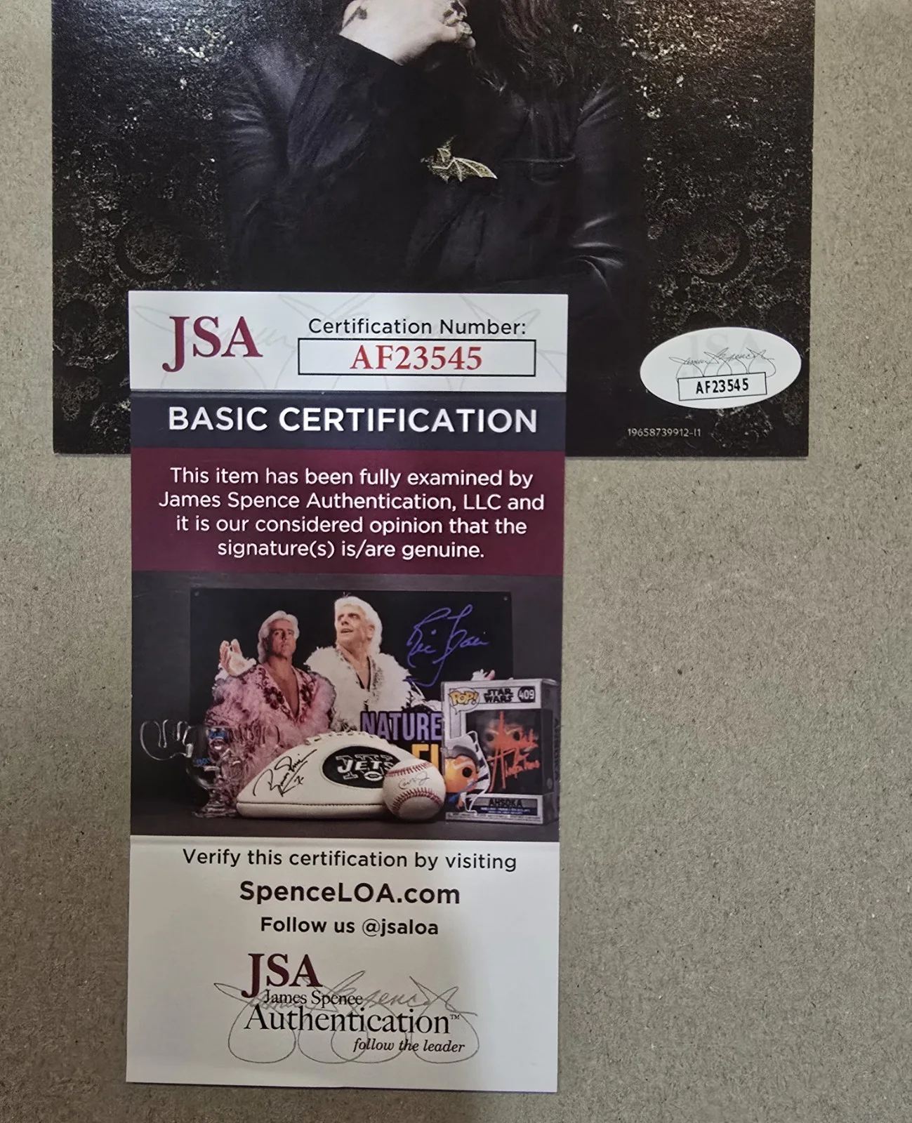 OZZY OSBOURNE JSA Auto Signed Patient Number 9 CD Insert JSA Certified Autograph, image 3