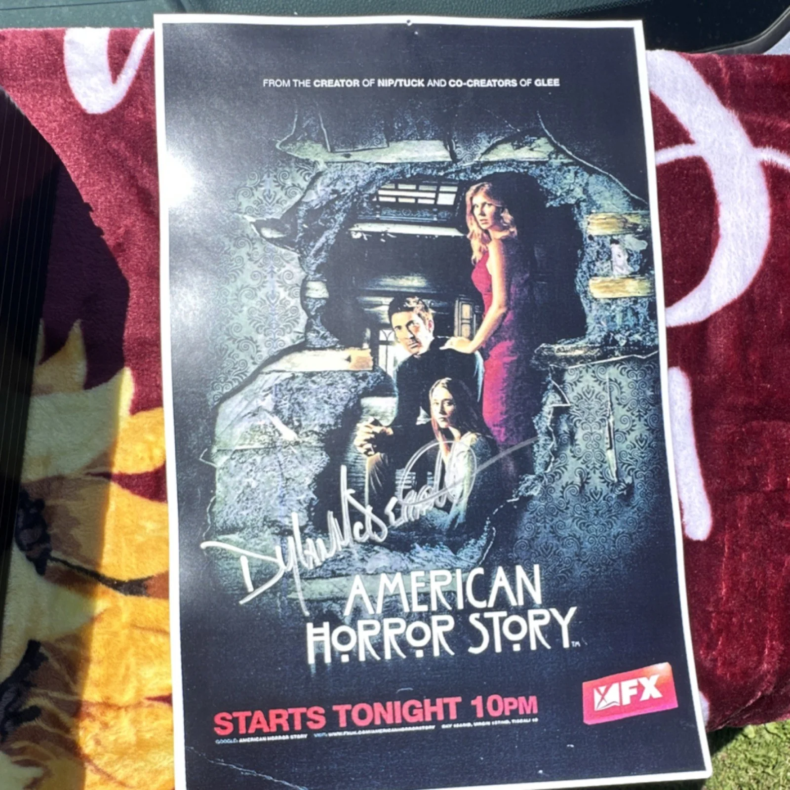 Dylan McDermott — American Horror Story Original Poster Signed by Dylan McDermott, image 4