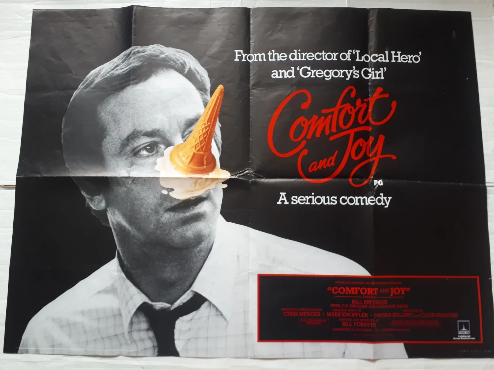 comfort and joy 1984 ORIGINAL Poster UK Quad 30x40" 1980s Bill Forsyth, изображение 2