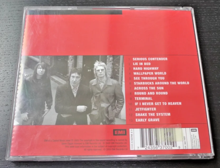 STEVE DIGGLE BUZZCOCKS AUTOGRAPHED SERIOUS CONTENDER SIGNED CD BOOKLET & CD, image 2