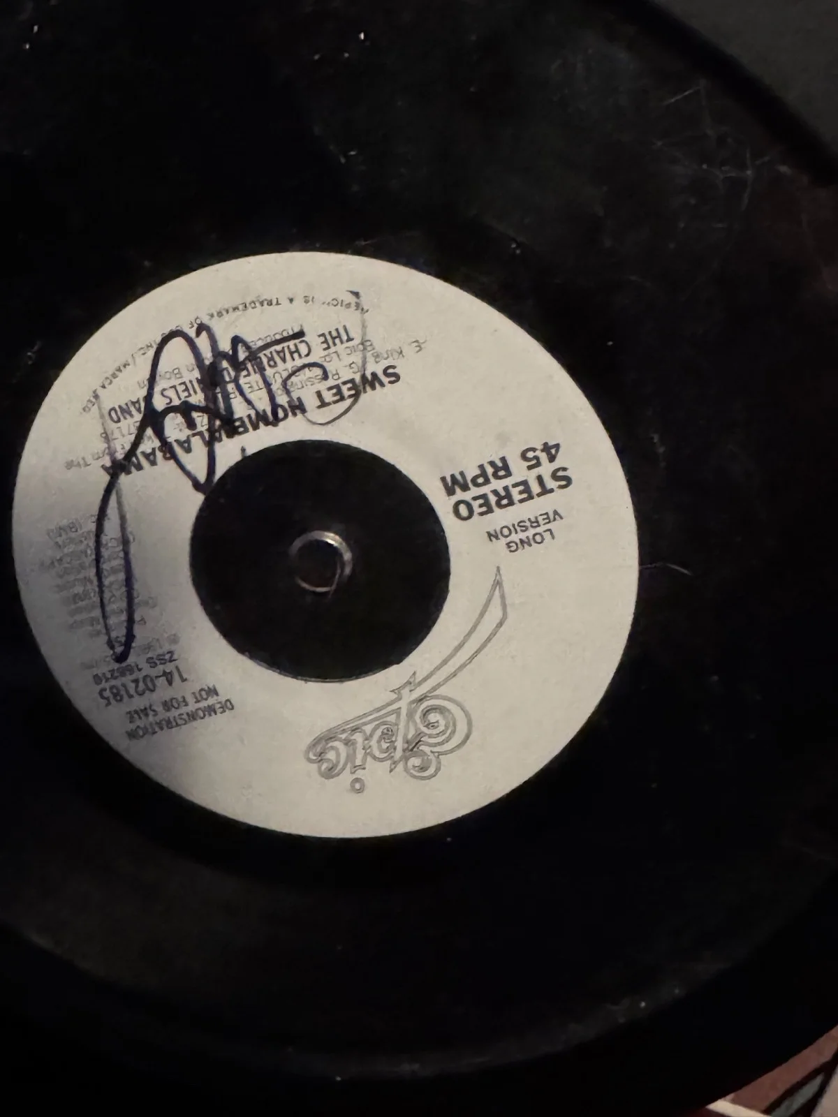 Charlie Daniels autographs 8 track and rare 45, image 3