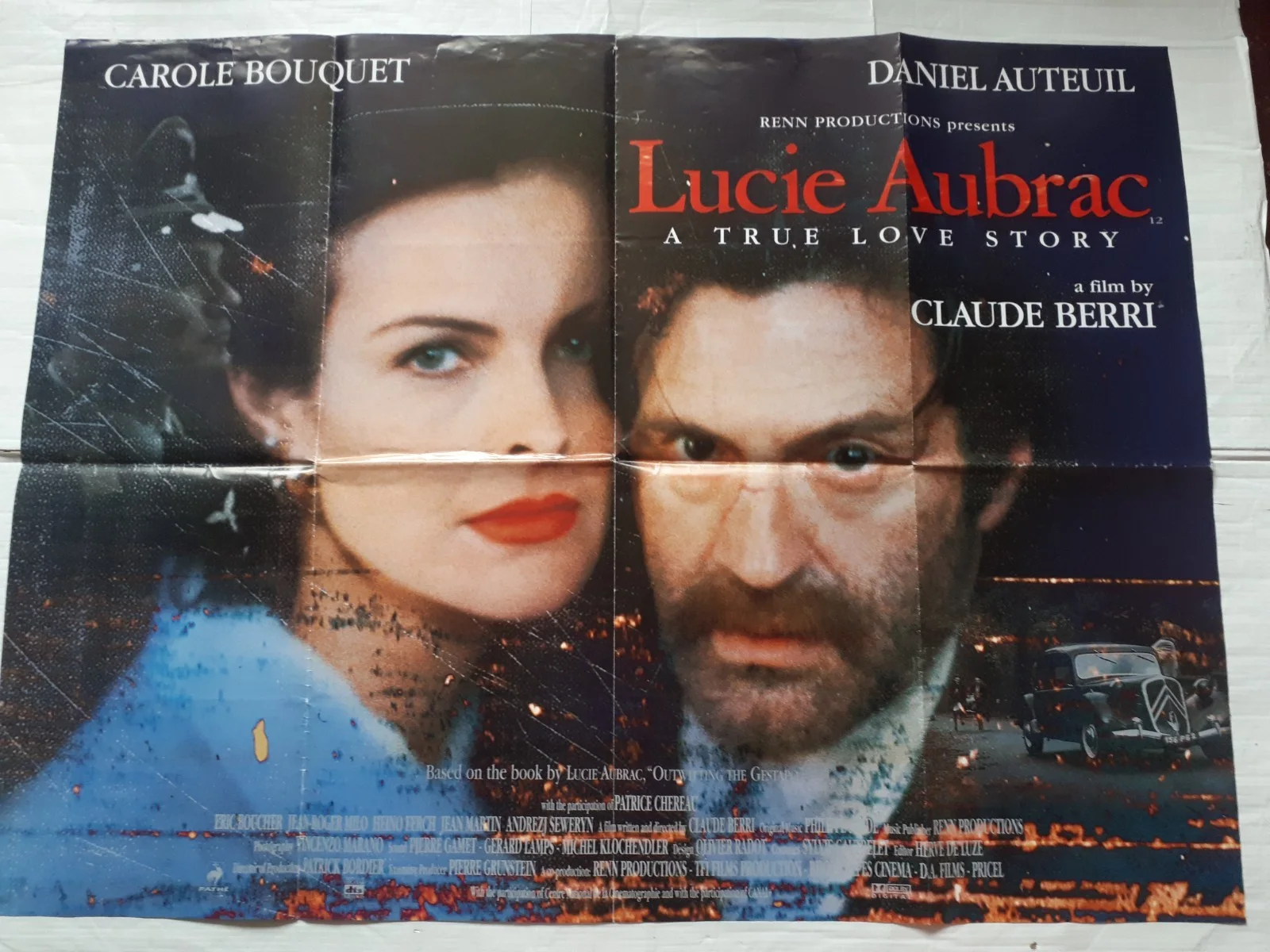 lucie aubrac 1997 ORIGINAL Poster UK Quad 30x40" 1990s ww2 french biopic, изображение 2