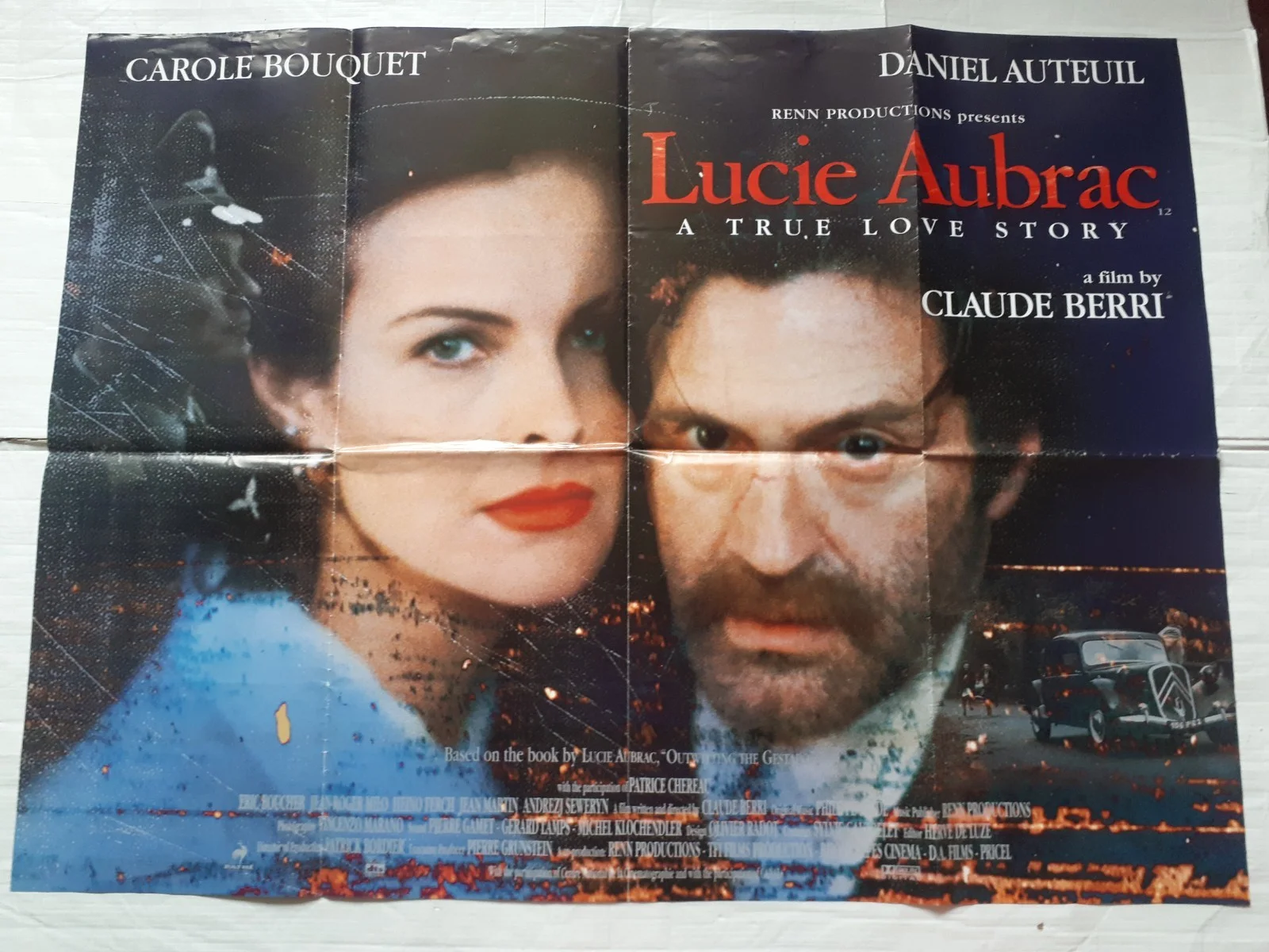 lucie aubrac 1997 ORIGINAL Poster UK Quad 30x40" 1990s ww2 french biopic, изображение 4