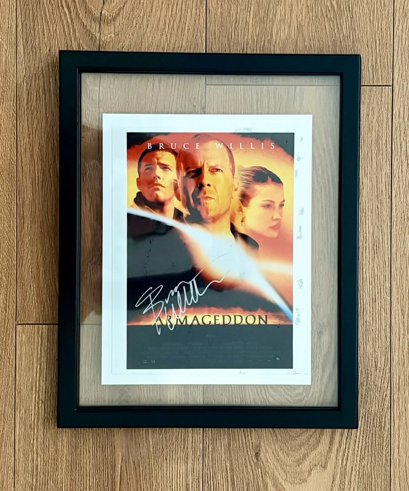Bruce Willis and Ben Affleck — Bruce Willis Armageddon Rare Signed Autographed 8 X 10 Photo COA