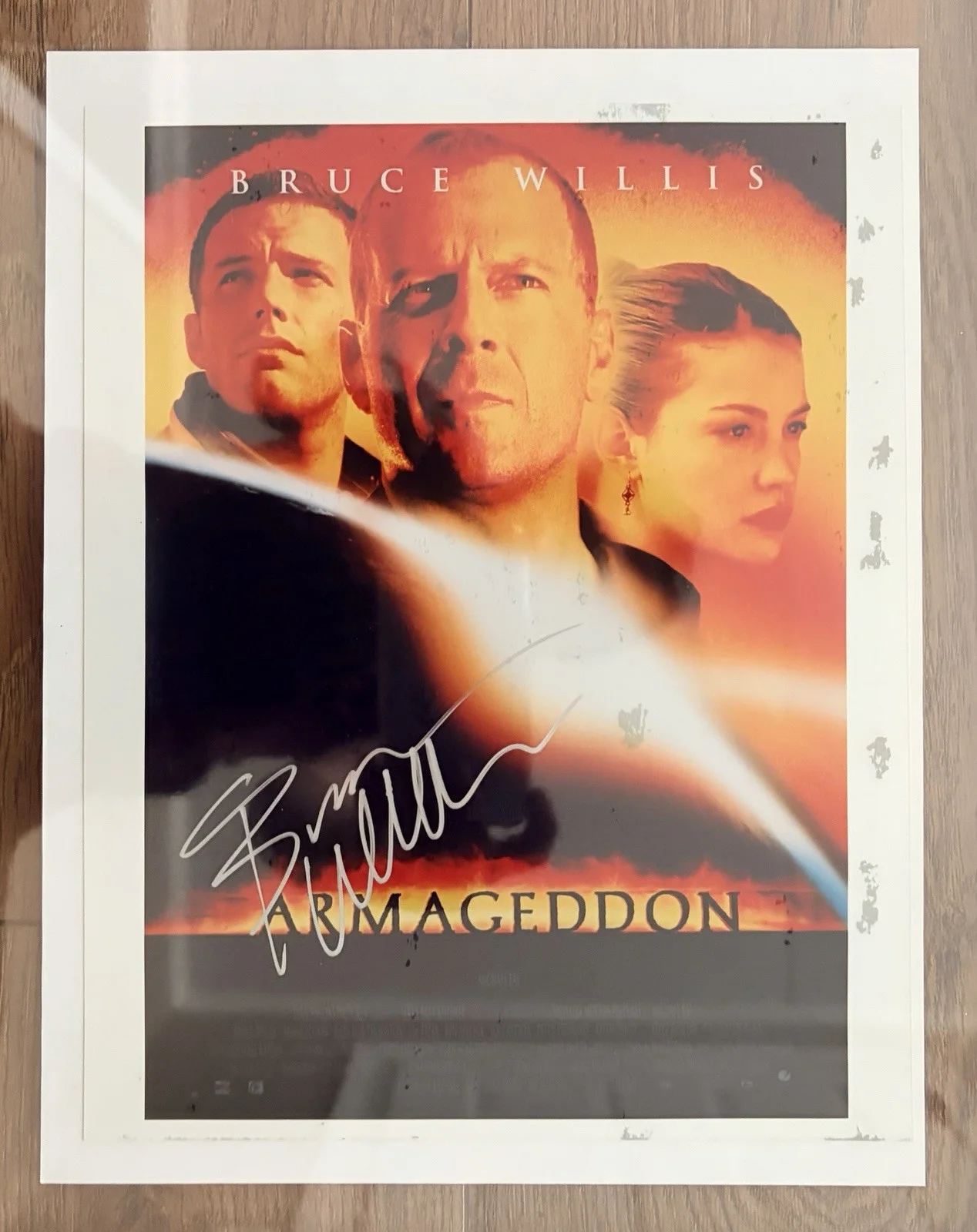 Bruce Willis, Ben Affleck — Bruce Willis Armageddon Rare Signed Autographed 8 X 10 Photo COA, изображение 2
