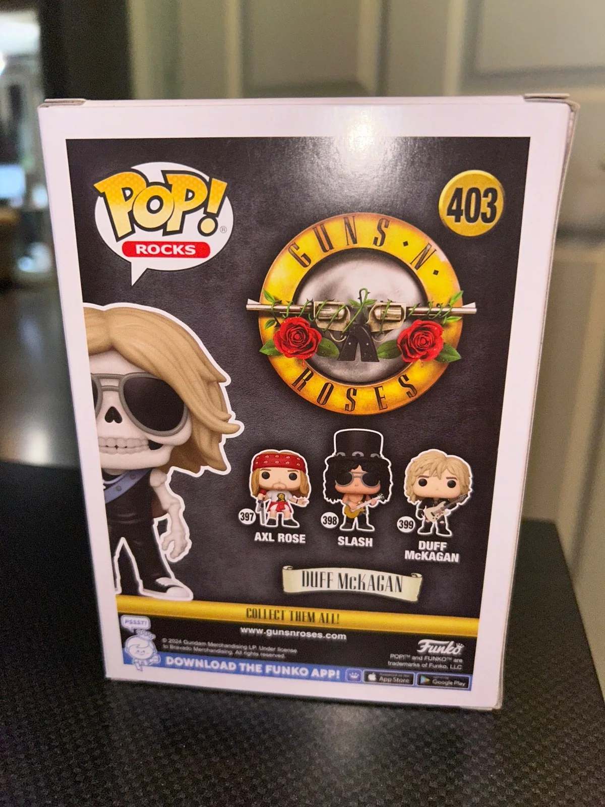 Duff McKagan Signed Guns N' Roses Funko with protector, image 3