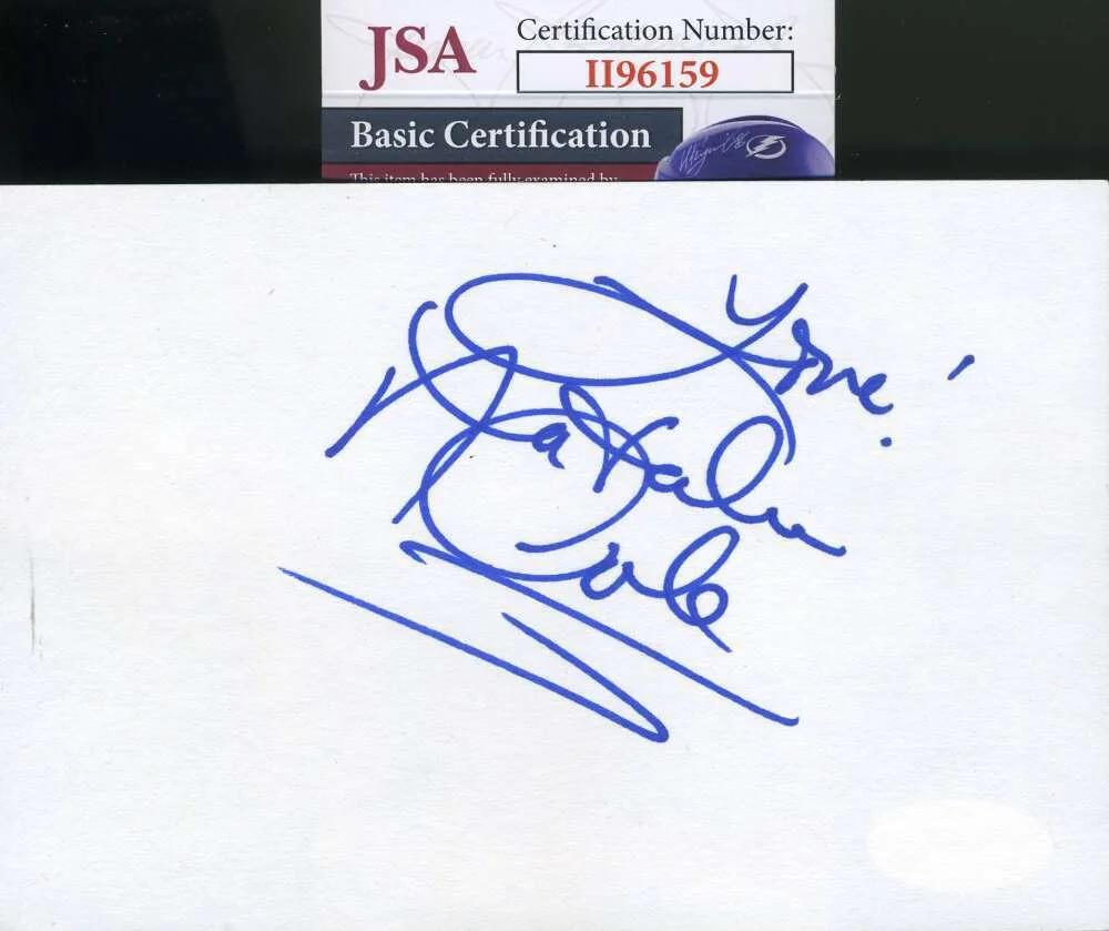 Natalie Cole — Natalie Cole JSA Coa Signed 4x6 Index Card Autograph
