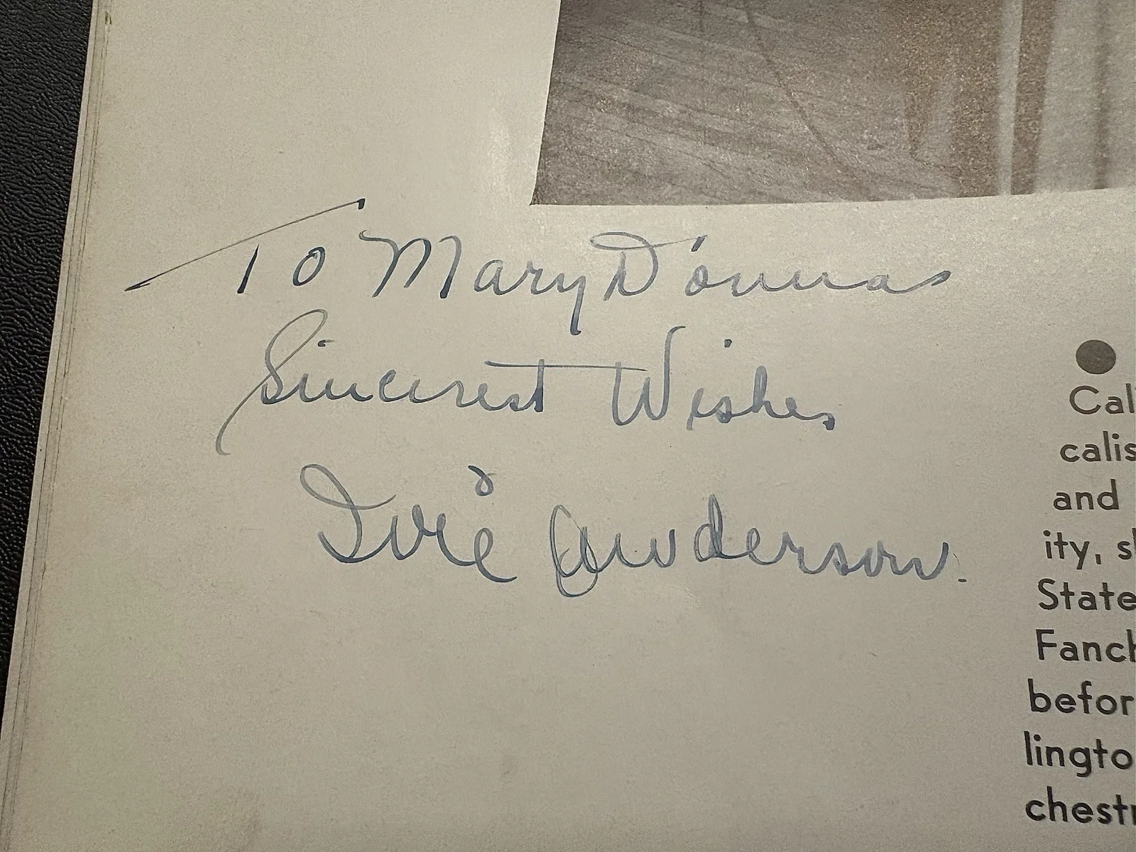 Duke Ellington & Ivie Anderson Signed Orchestra Program Book Beckett LOA RARE, изображение 5