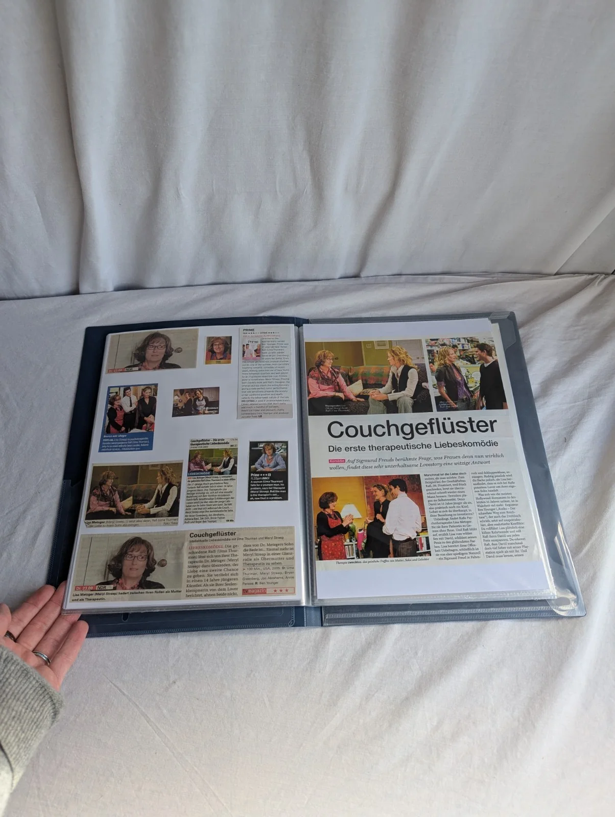 Prime Film Memorabilia Archive Meryl Streep Photos Articles Uma Thurman Rare, изображение 4