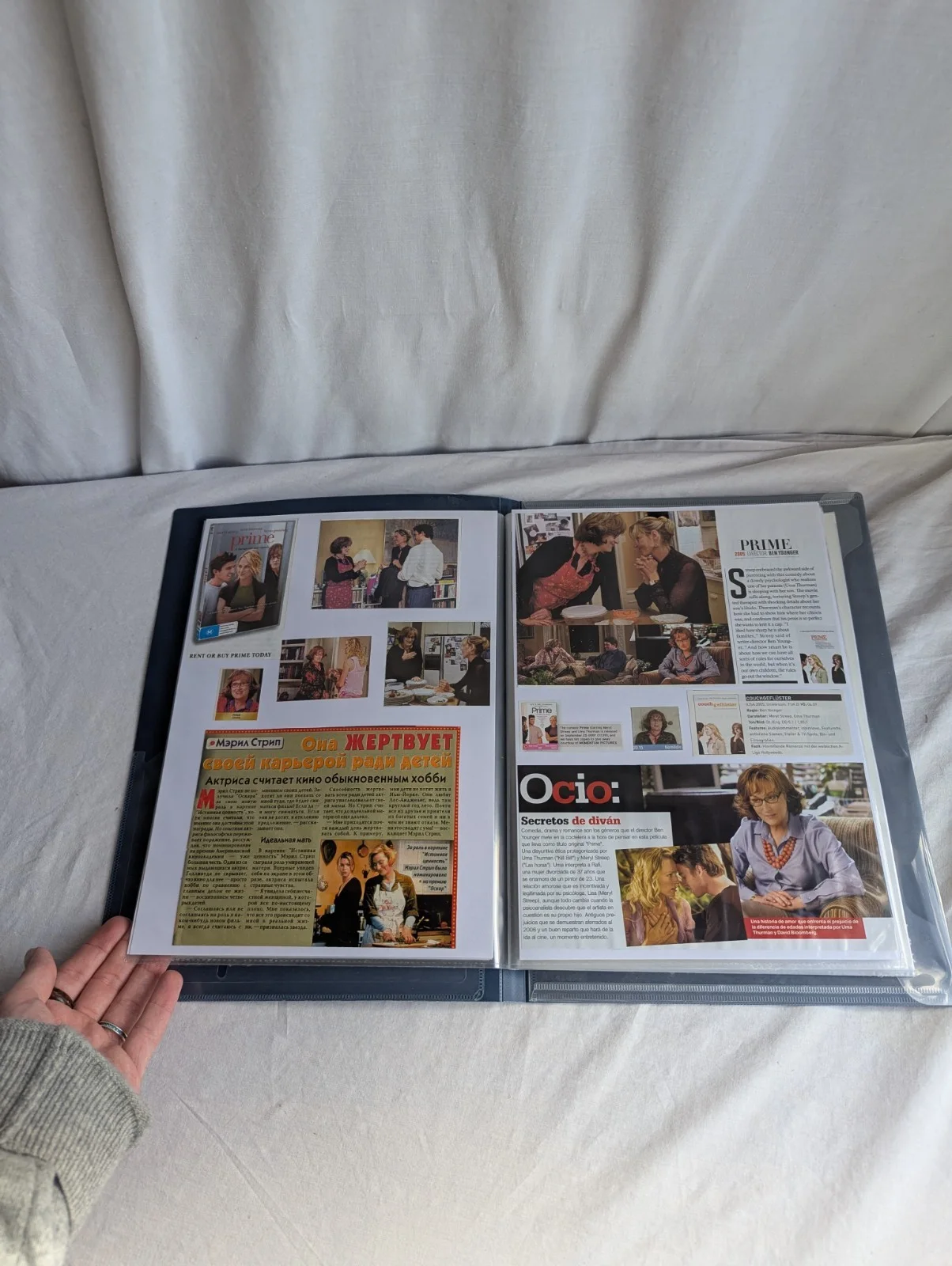 Prime Film Memorabilia Archive Meryl Streep Photos Articles Uma Thurman Rare, изображение 5