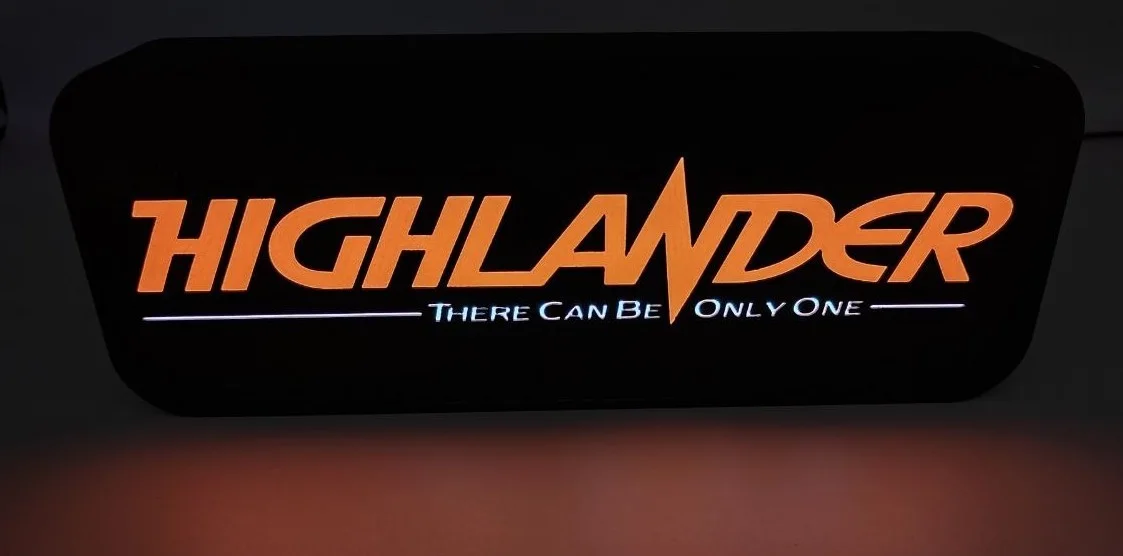 Highlander LED Light up sign 24cm, image 3
