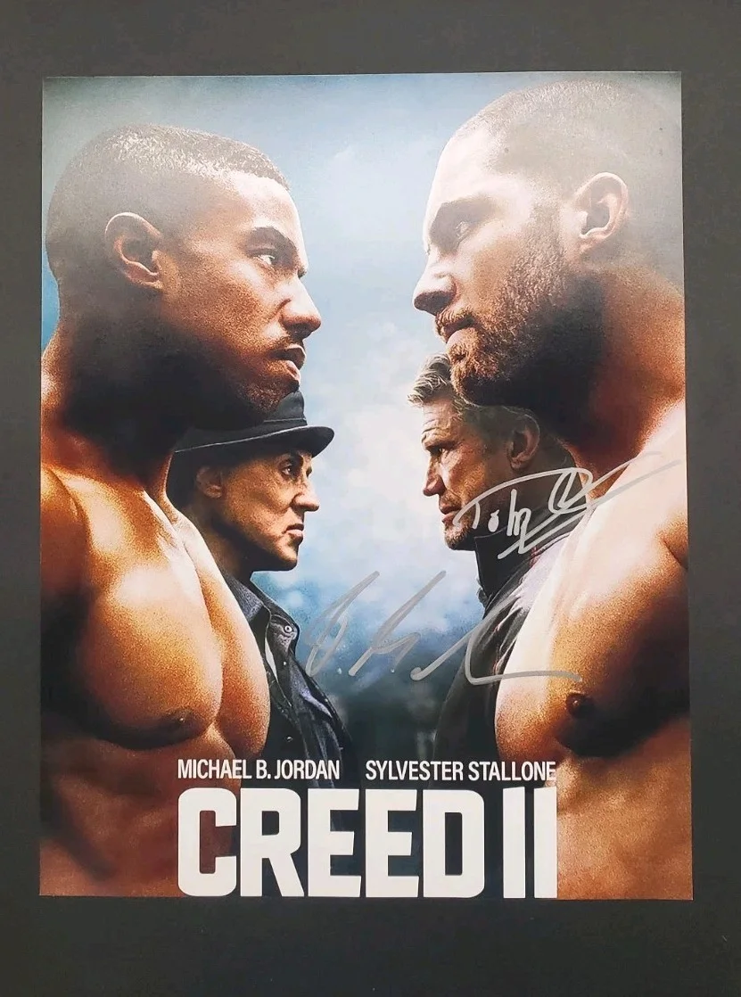 Florian Munteanu — FLORIAN MUNTEANU Viktor Drago Dolph Lundgren CREED 2 Signed 11x14 Movie Photo, image 2