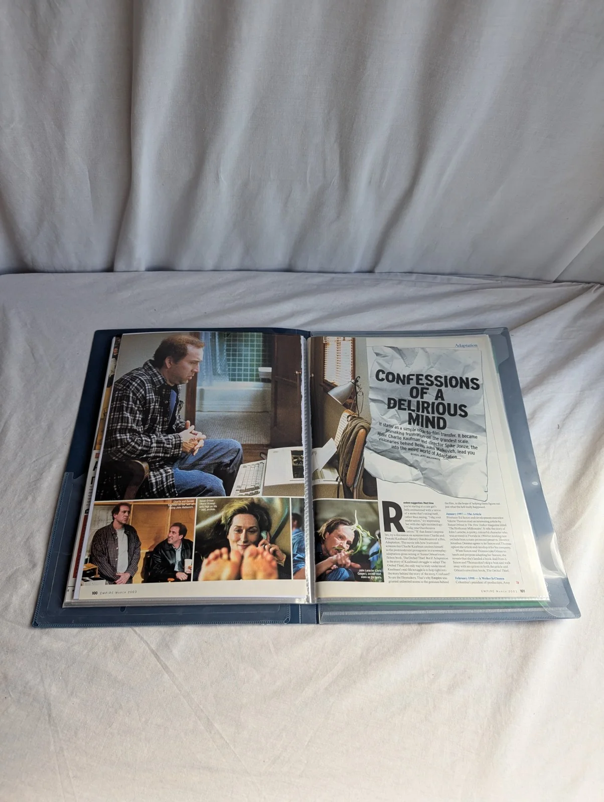 Adaptation Film Memorabilia Archive Meryl Streep Photos & Articles Nicholas Cage, image 3