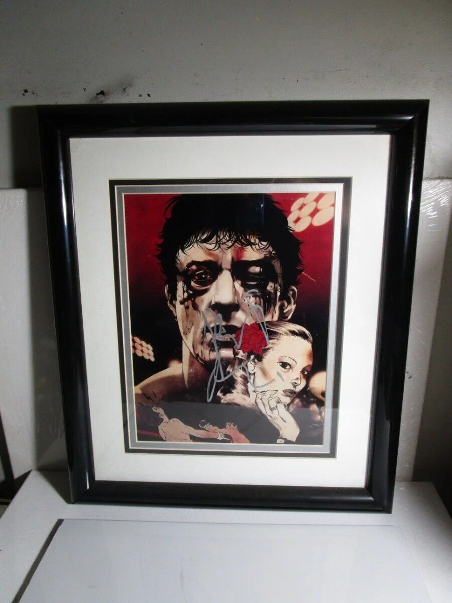 robert de niro — robert de niro autographed raging bull framed picture, image 3