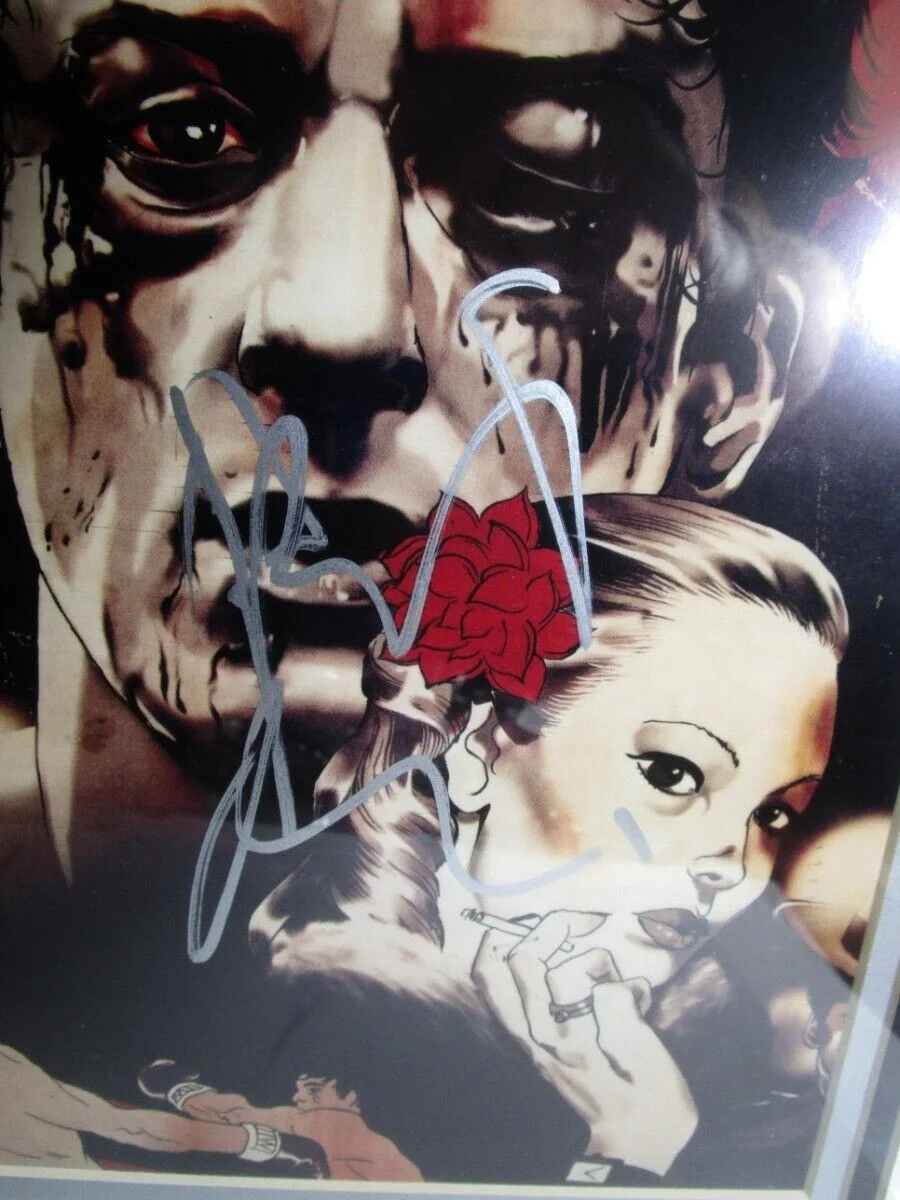 robert de niro — robert de niro autographed raging bull framed picture, image 4