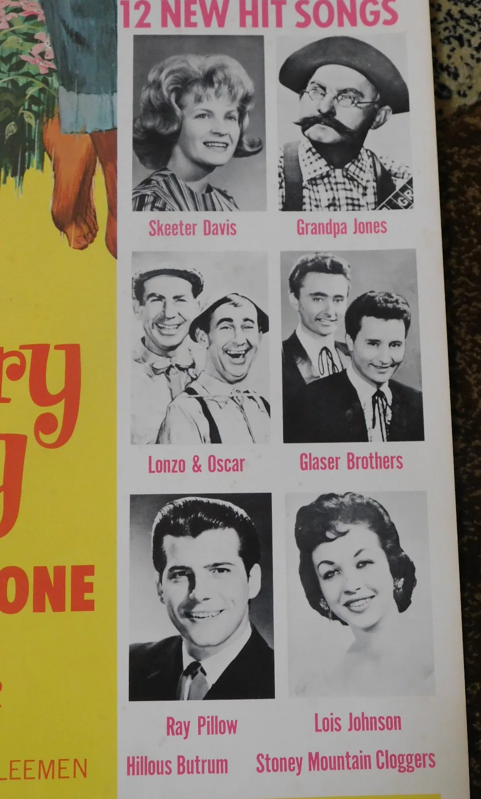 1966 Country Boy Movie Poster ORIGINAL Skeeter Davis Grandpa Jones, изображение 3