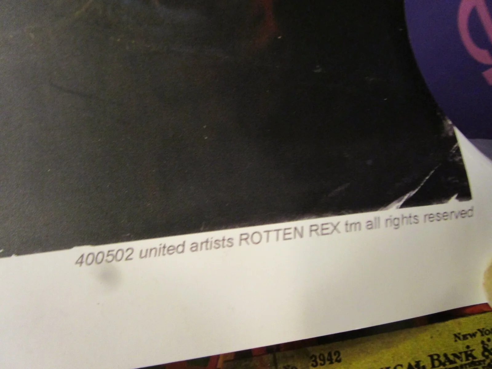 JAMES GROMAN — ROTTEN REXX SIGNED AUTOGRAPHED By JAMES GROMAN POSTER, изображение 5
