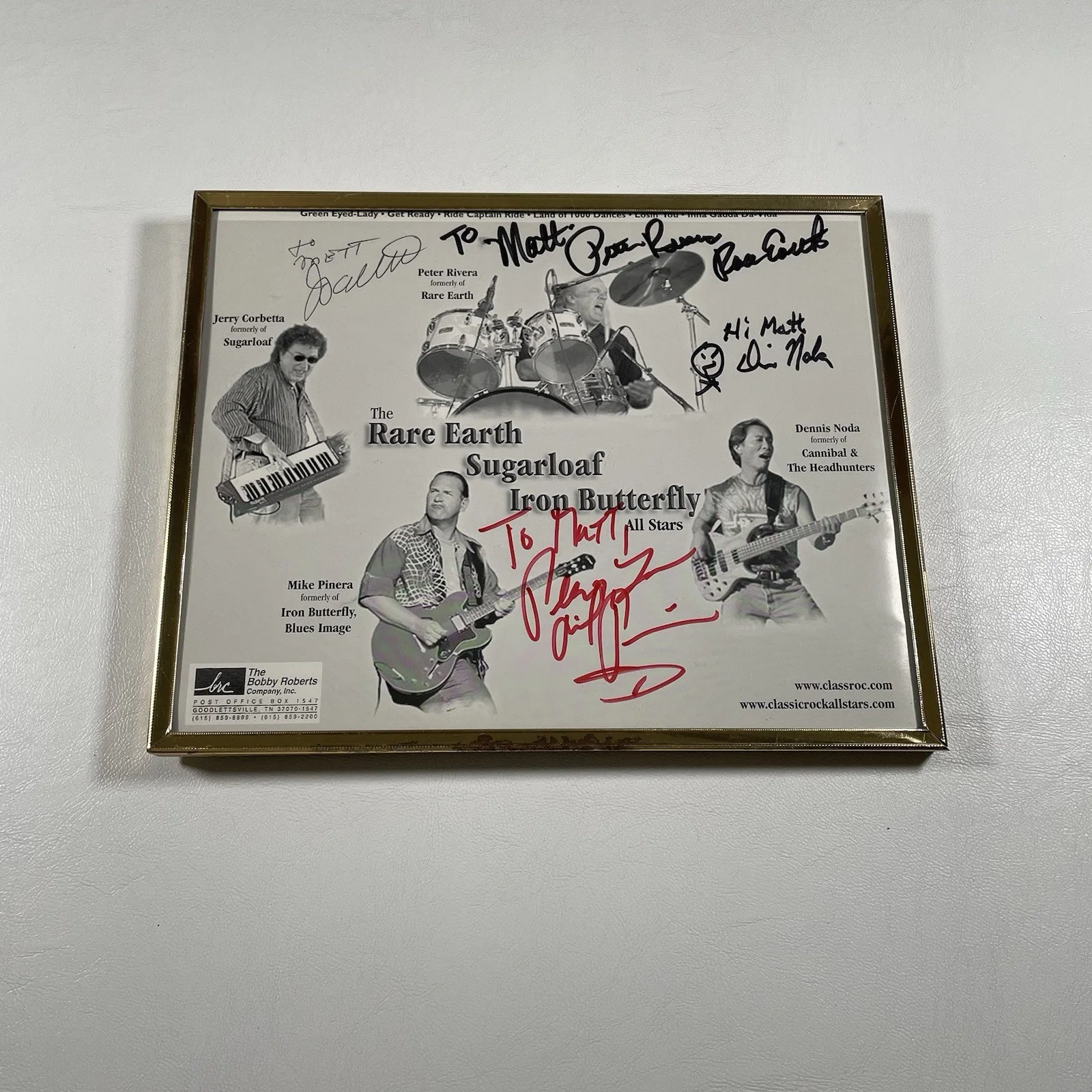 Classic Rock All Stars Signed Photo Print Rare Earth Sugarloaf Iron Butterfly, изображение 2