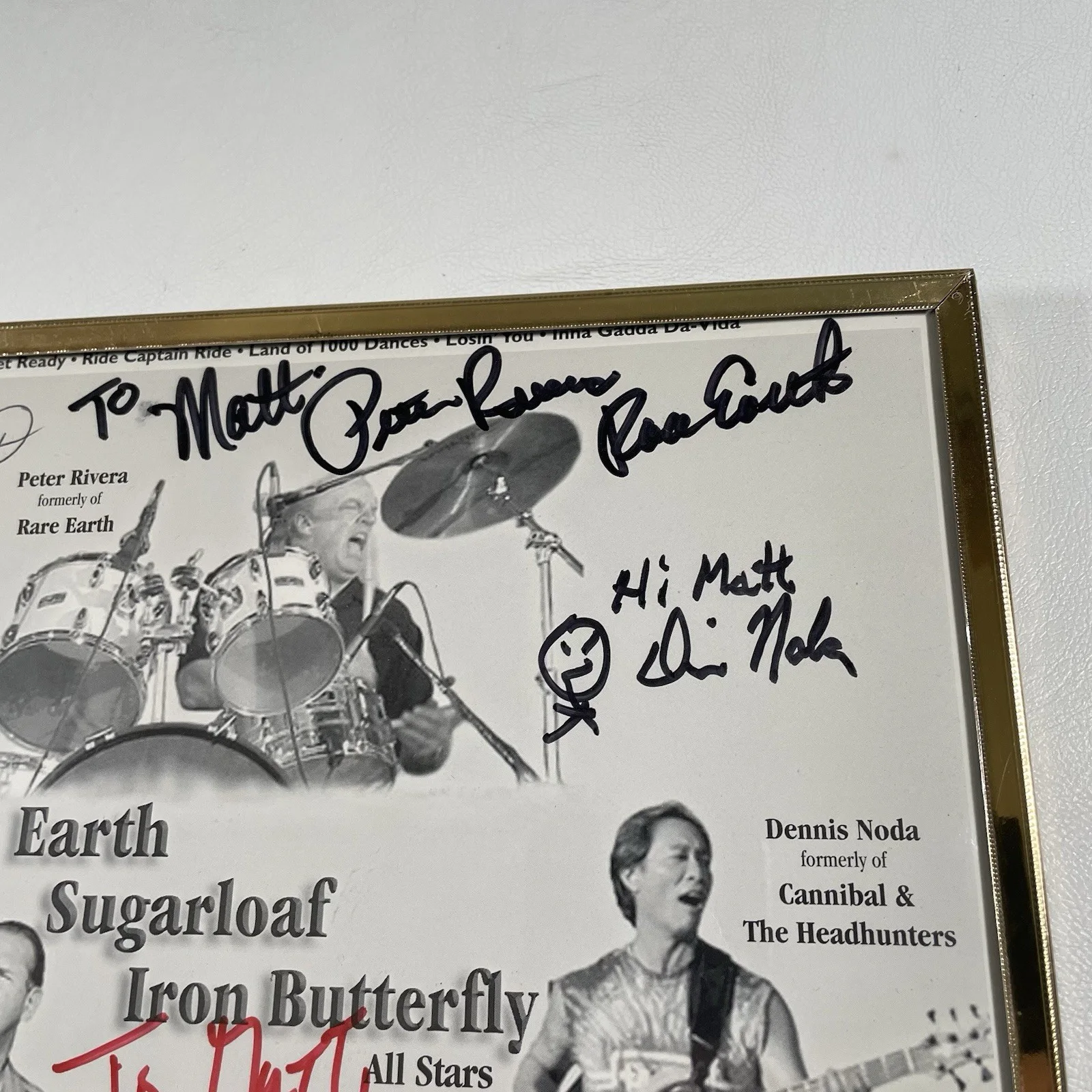 Classic Rock All Stars Signed Photo Print Rare Earth Sugarloaf Iron Butterfly, изображение 5