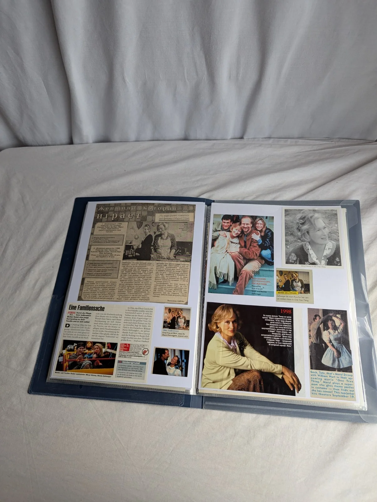 One True Thing Film Memorabilia Archive Meryl Streep Photos & Articles Rare, image 5