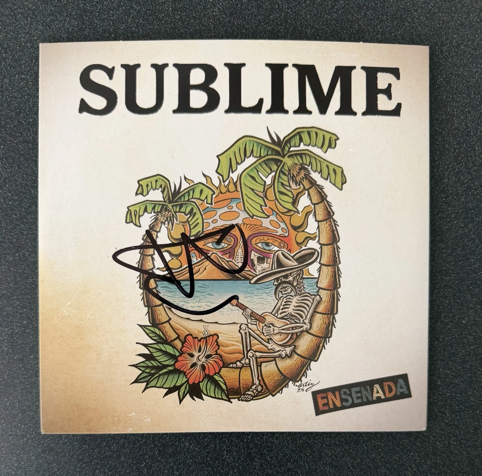 ERIC WILSON SIGNED SUBLIME ‘ENSANADA’ VINYL RECORD 7” SINGLE JSA COA, image 2