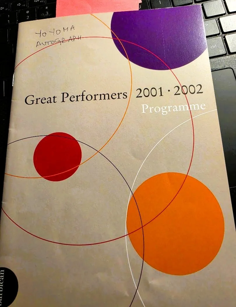 YO YO MA signed ... 2001-2002 Programme, image 2