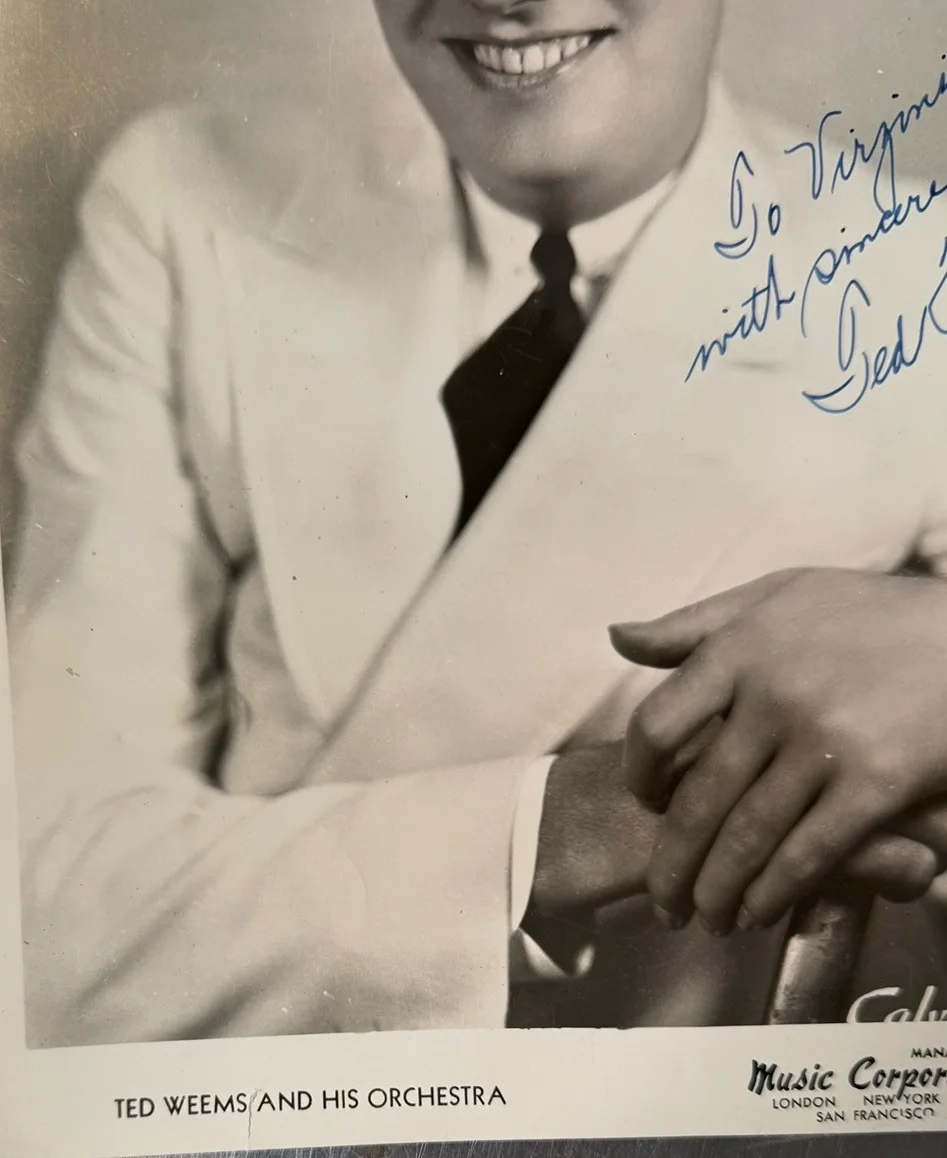 Vintage 1930s Ted Weems Signed Photo 8 X 10" Black White Big Band Musician, изображение 4