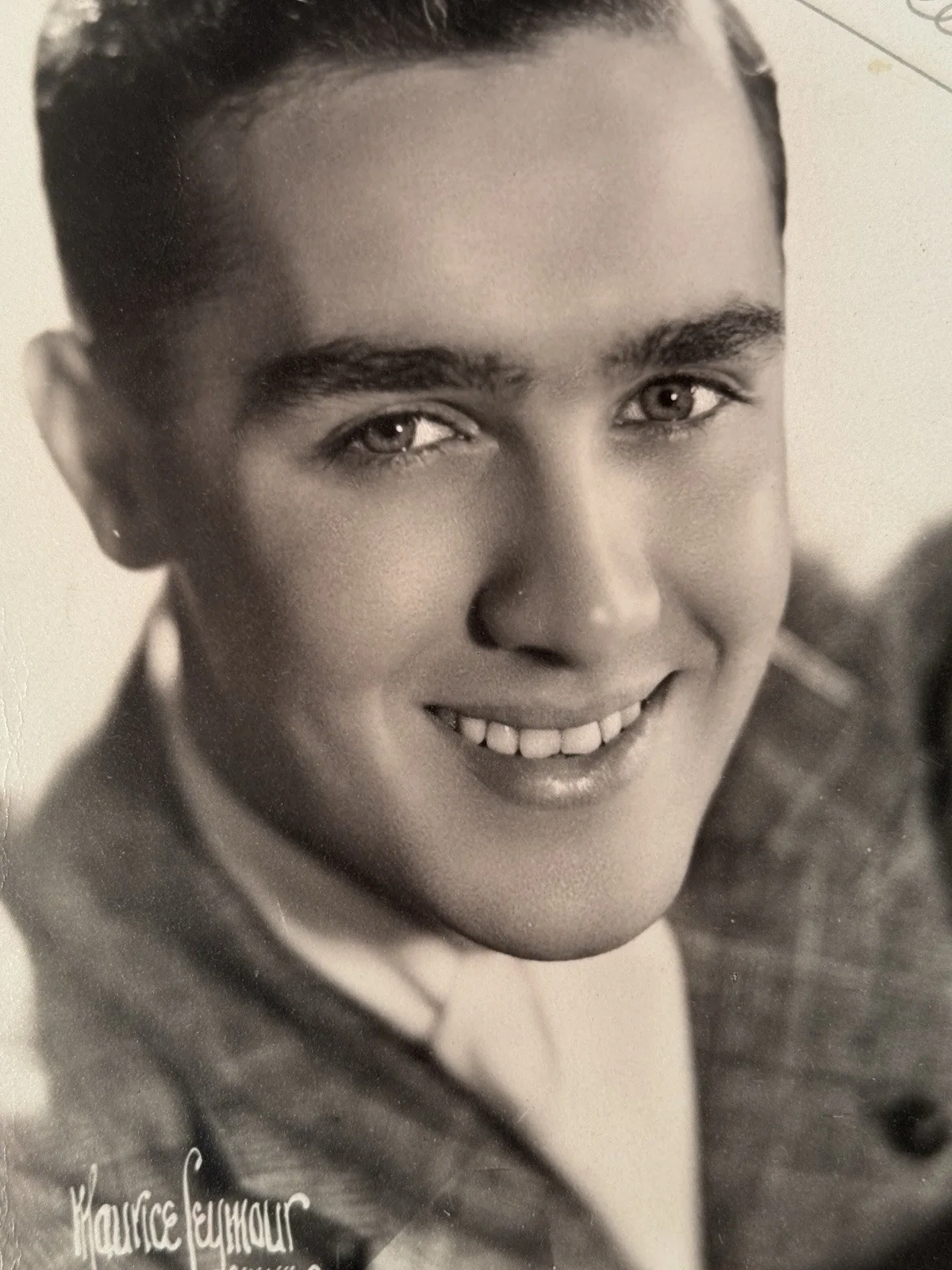Vintage 1930s Marcellis Signed Photo 5 x 7" Black White Big Band Musician, изображение 2