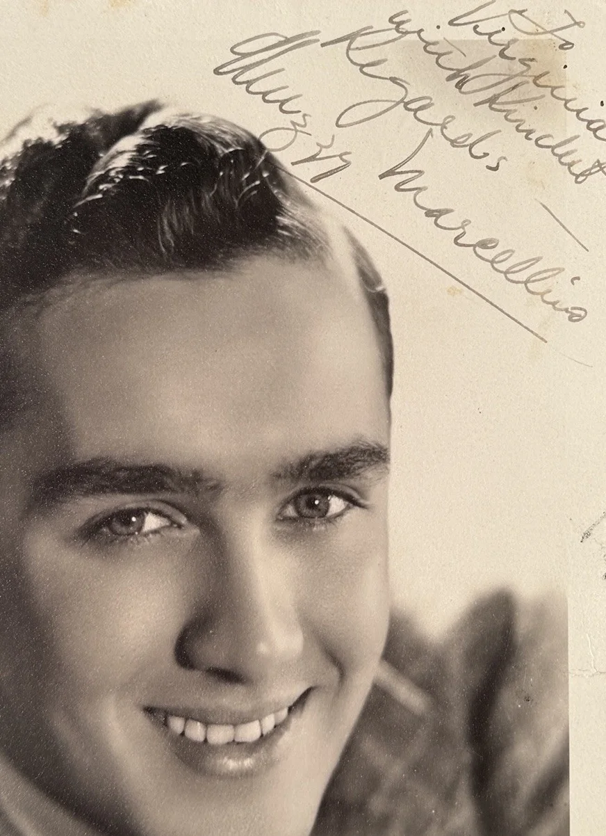 Vintage 1930s Marcellis Signed Photo 5 x 7" Black White Big Band Musician, изображение 4