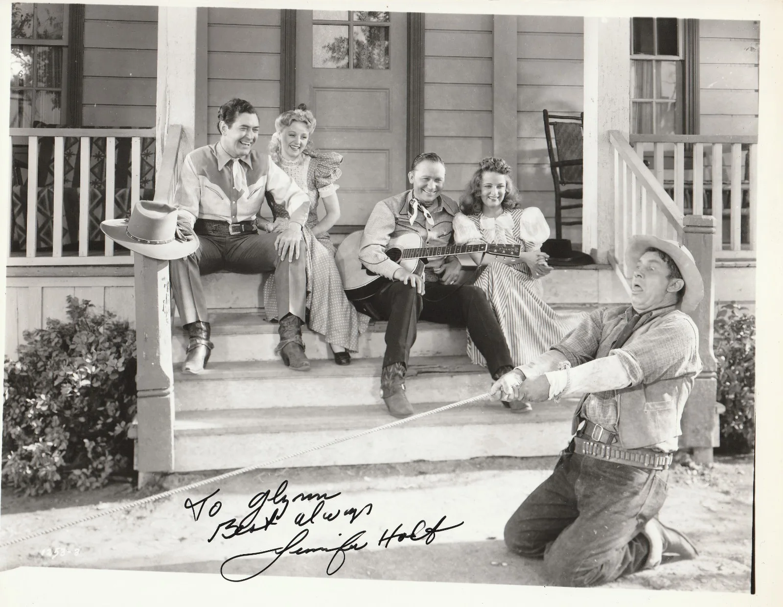 Jennifer Holt — Jennifer Holt, Beautiful and talented western heroine, signed 10x8 photo