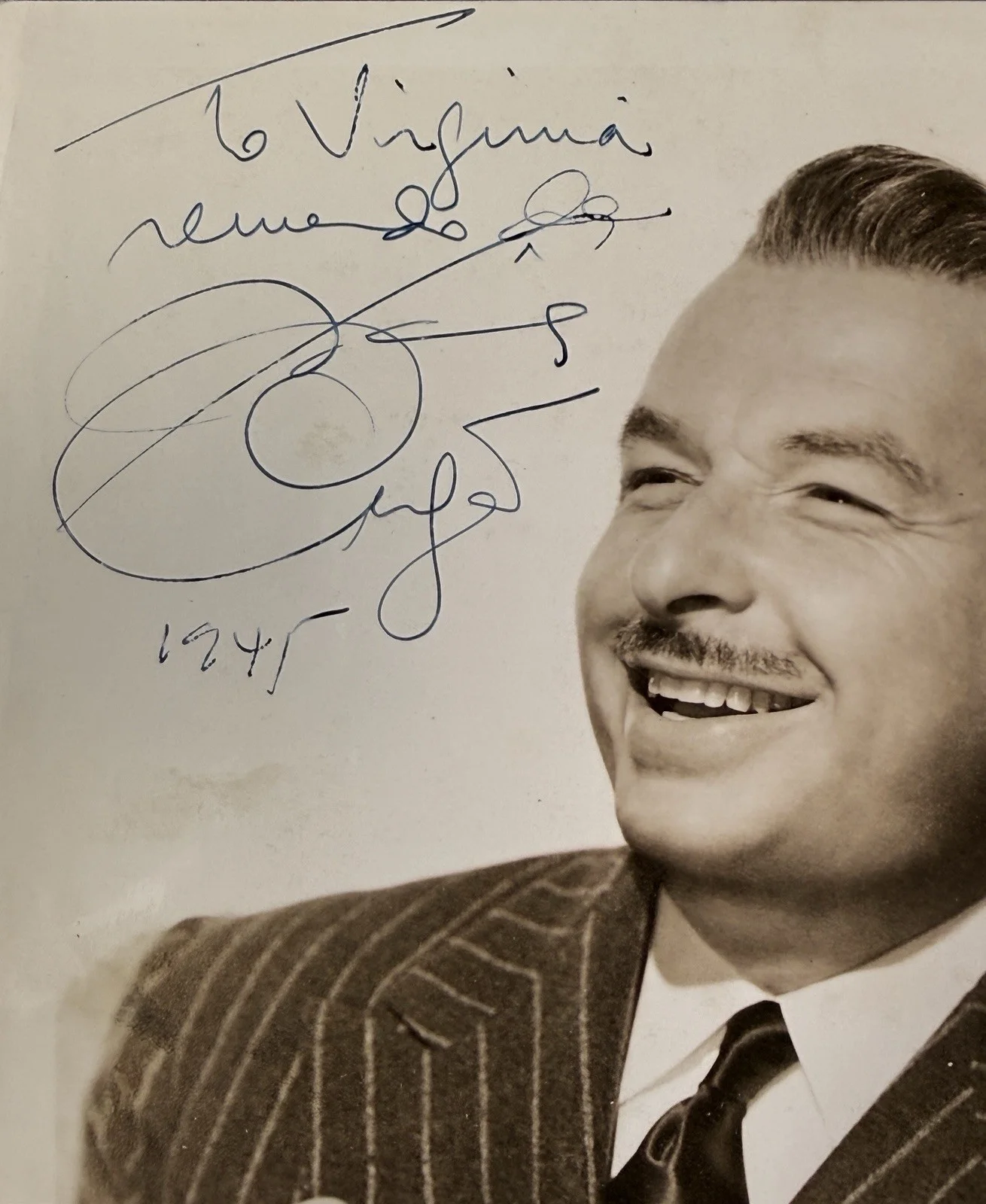 Vintage 1930s Xavier Cugat Signed Photo 8 X 10" Black White Big Band Musician, изображение 3