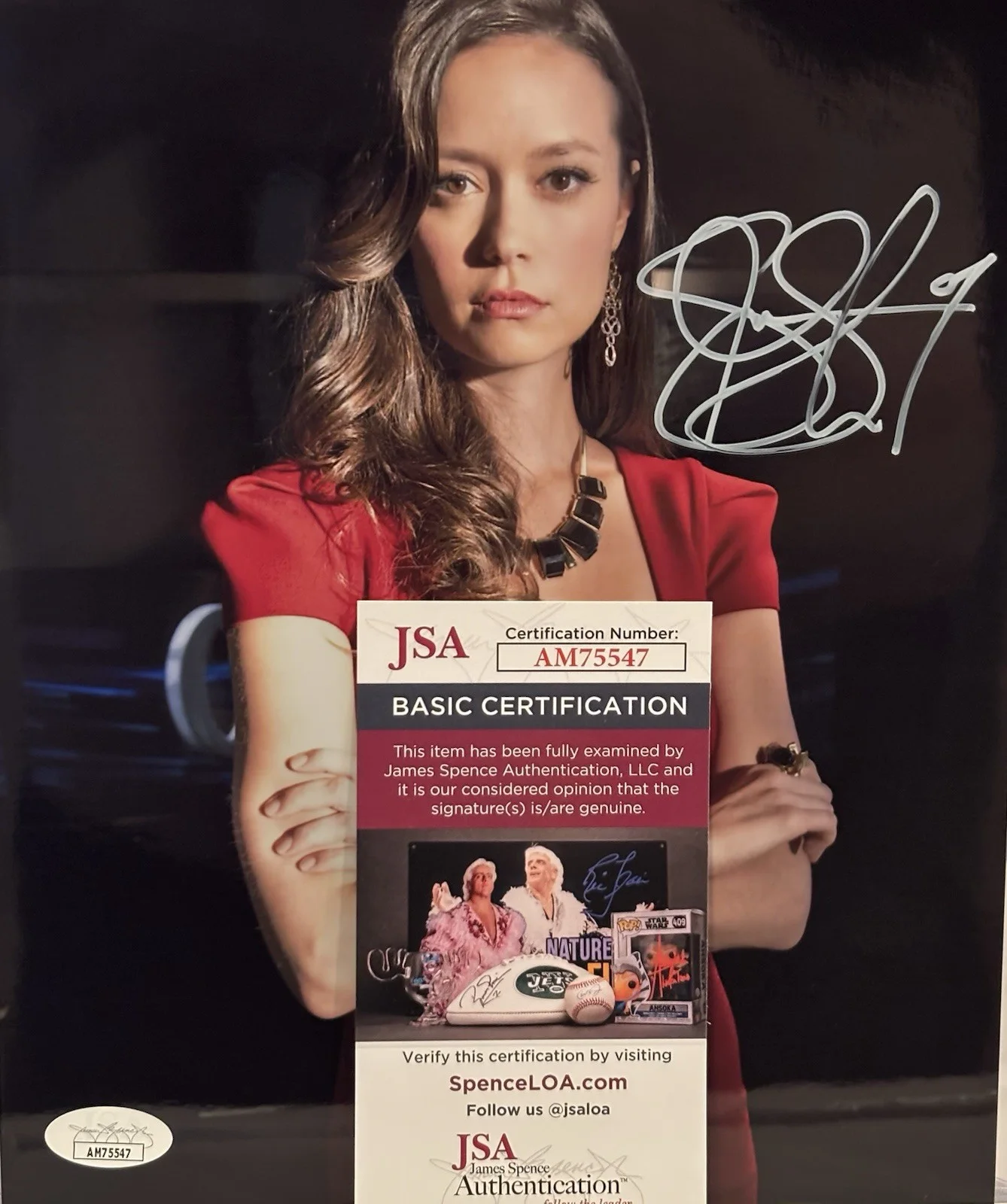Summer Glau — Autógrafo Summer Glau 8x10 brilhante Isabel Rochev flecha DC programa de TV autografado JSA CERTIFICADO DE AUTENTICIDADE, изображение 3