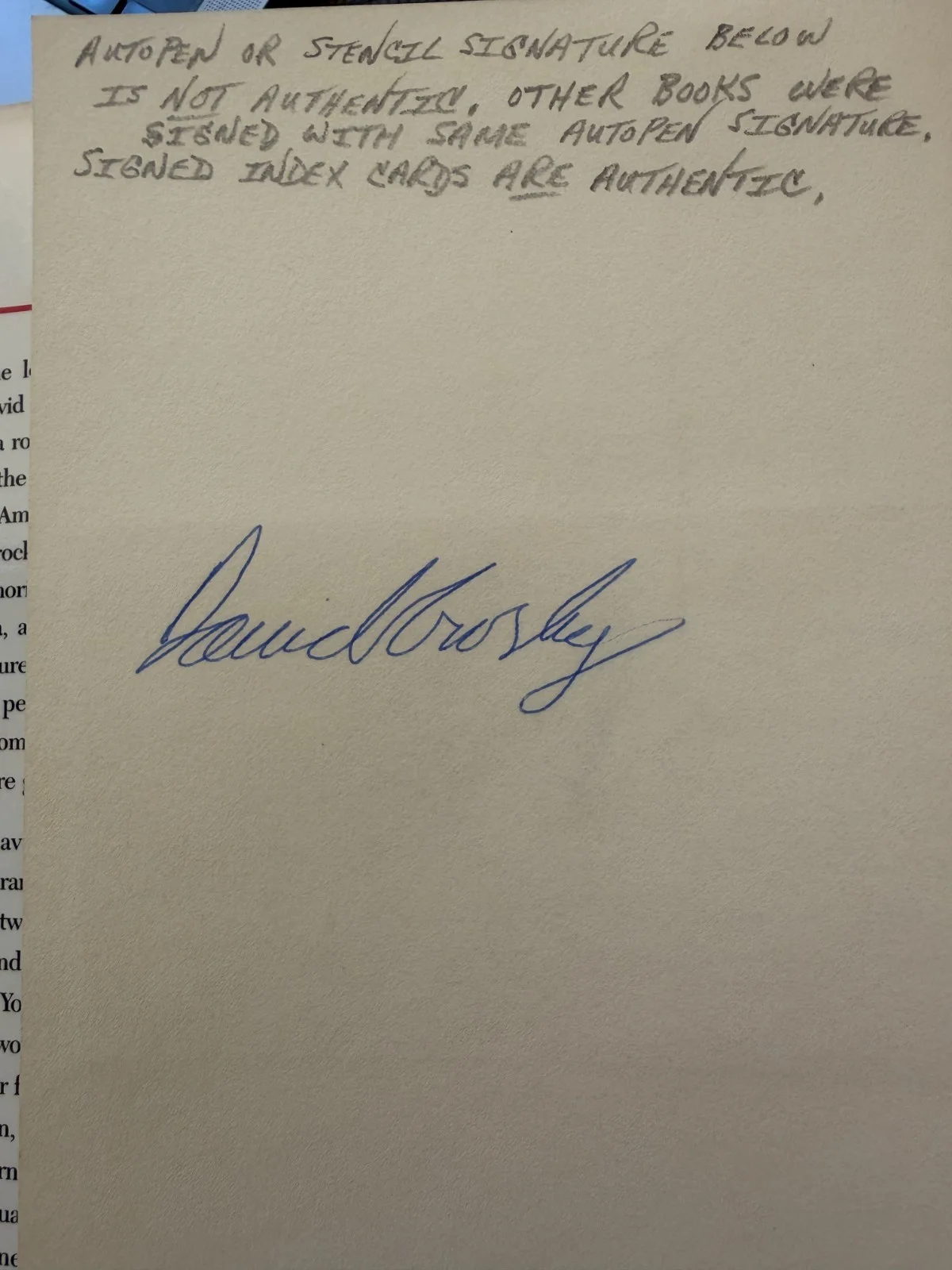 David Crosby Long Time Gone 1st ed. signed w/ 2 Authentic Signatures, изображение 3
