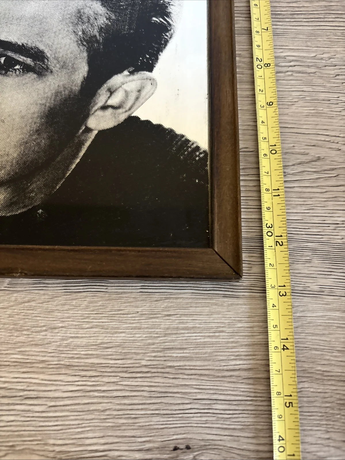 Vintage 1980's James Dean Mirror Picture Framed 13"x9" VGC Picture Bar decor, изображение 5