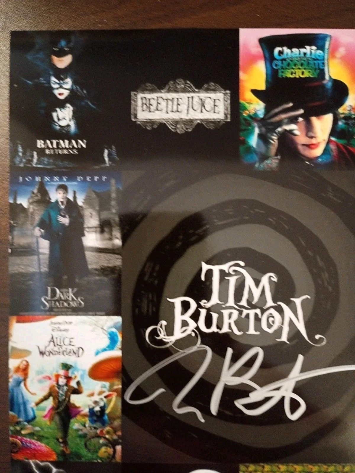 Tim Burton — Tim Burton Wednesday Nightmare Before Xmas Signed 8x10 COA W/Matching Sticker, изображение 3