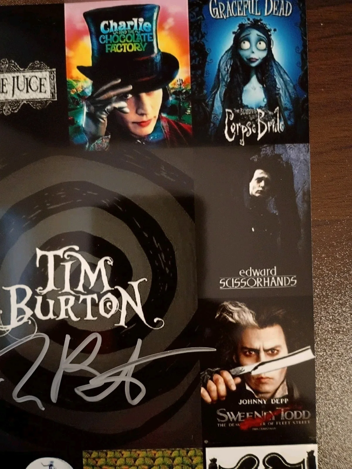 Tim Burton — Tim Burton Wednesday Nightmare Before Xmas Signed 8x10 COA W/Matching Sticker, изображение 4