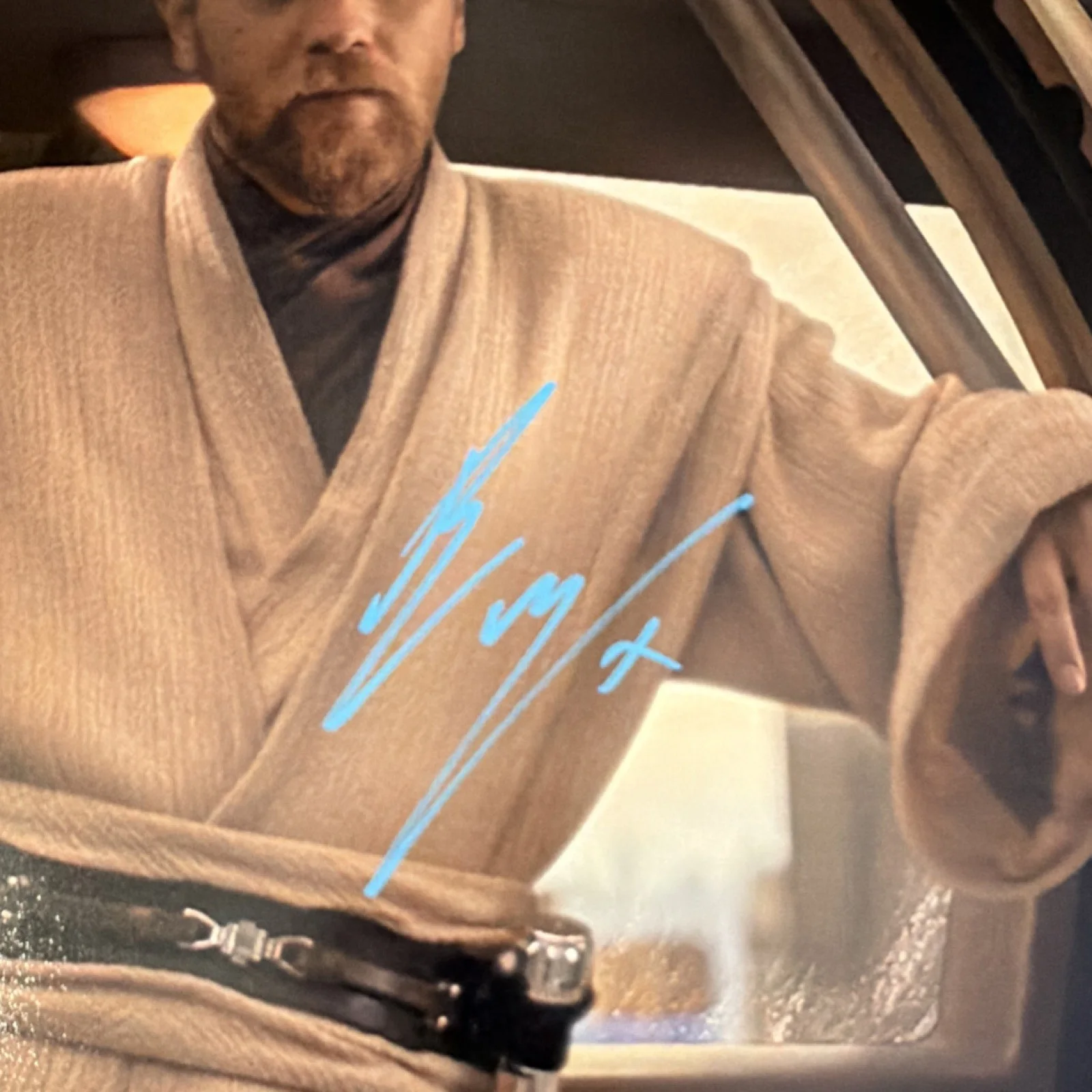 Ewan McGregor Obi-Wan Star Wars 11x14 SWAU authentic, image 2