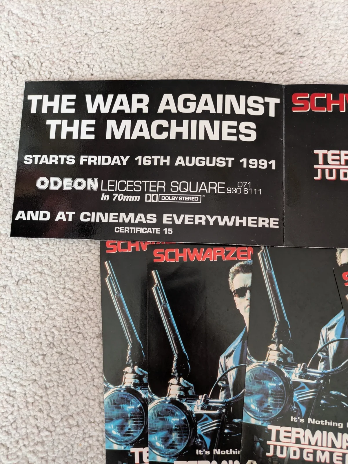 Promo Leaflet and Pics for Opening in UK of Terminator 2 Judgement Day 1991, изображение 4