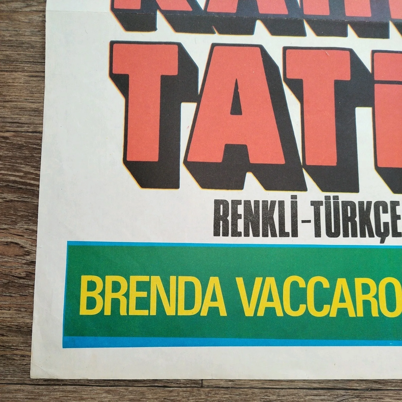 Cover Me Babe (1970) Original 27" X 40"Rare Original Turkish Movie Poster, изображение 3