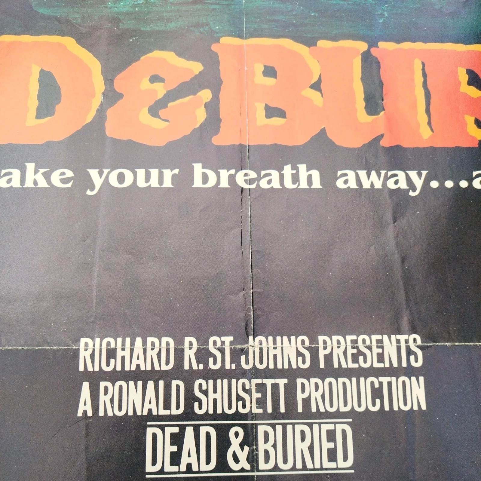 Dead and Buried (1981) 27" X 40" Genuine Original One Sheet Movie Poster, изображение 5