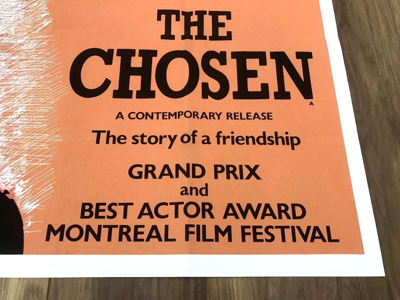 THE CHOSEN Original Vintage 81 Film Movie Poster ROD STEIGER MAXIMILIAN SCHELL, изображение 3