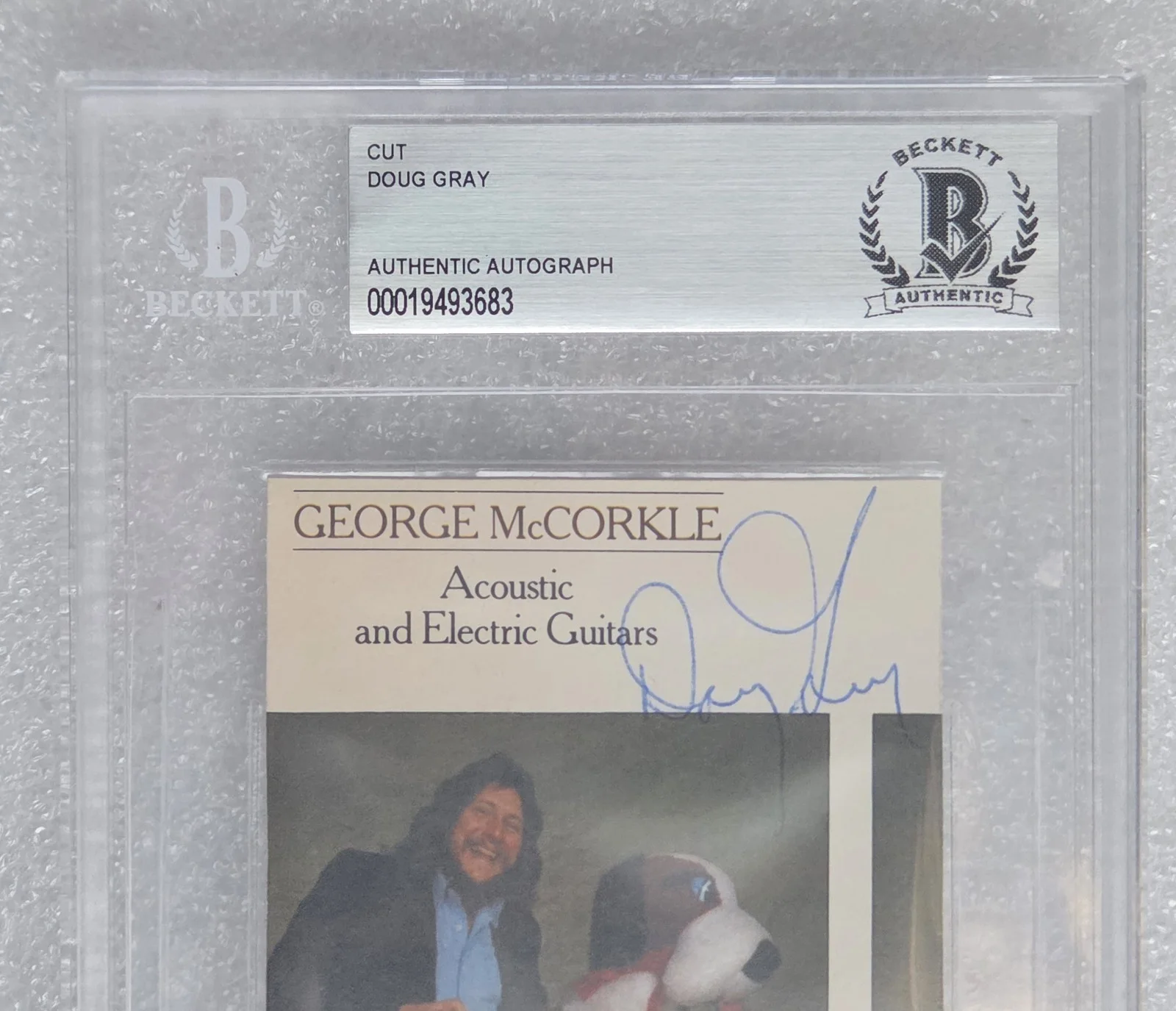 DOUG GREY SIGNED CUT BECKETT BAS SLABBED SLAB MARSHALL TUCKER BAND AUTOGRAPHED, image 3