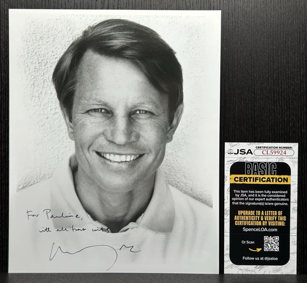 Michael York — MICHAEL YORK SIGNED 8x10 PHOTO Original Autograph and Note JSA COA Logan's Run