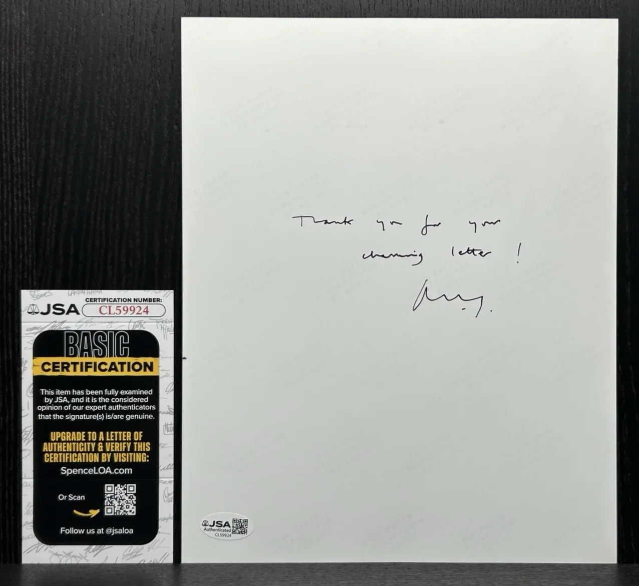 Michael York — MICHAEL YORK SIGNED 8x10 PHOTO Original Autograph and Note JSA COA Logan's Run, image 4